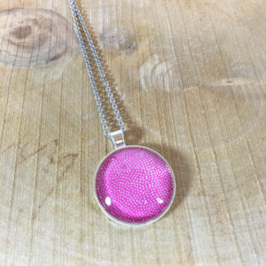 Kette Silber pink