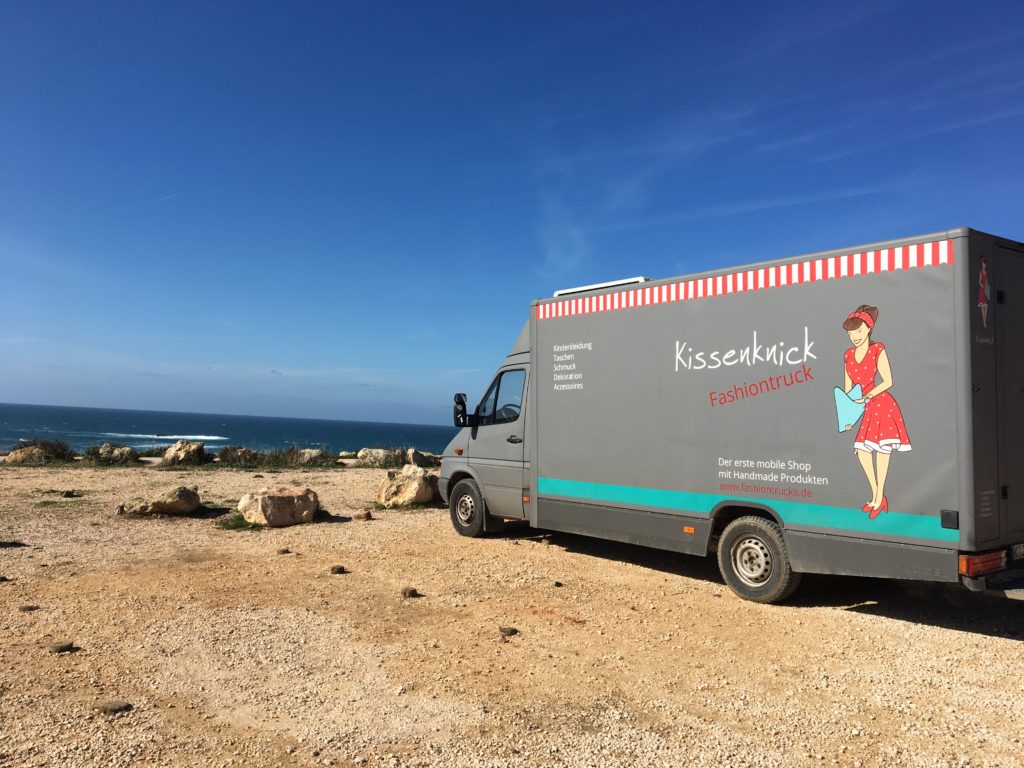 Kissenknick Fashiontruck in Portugal