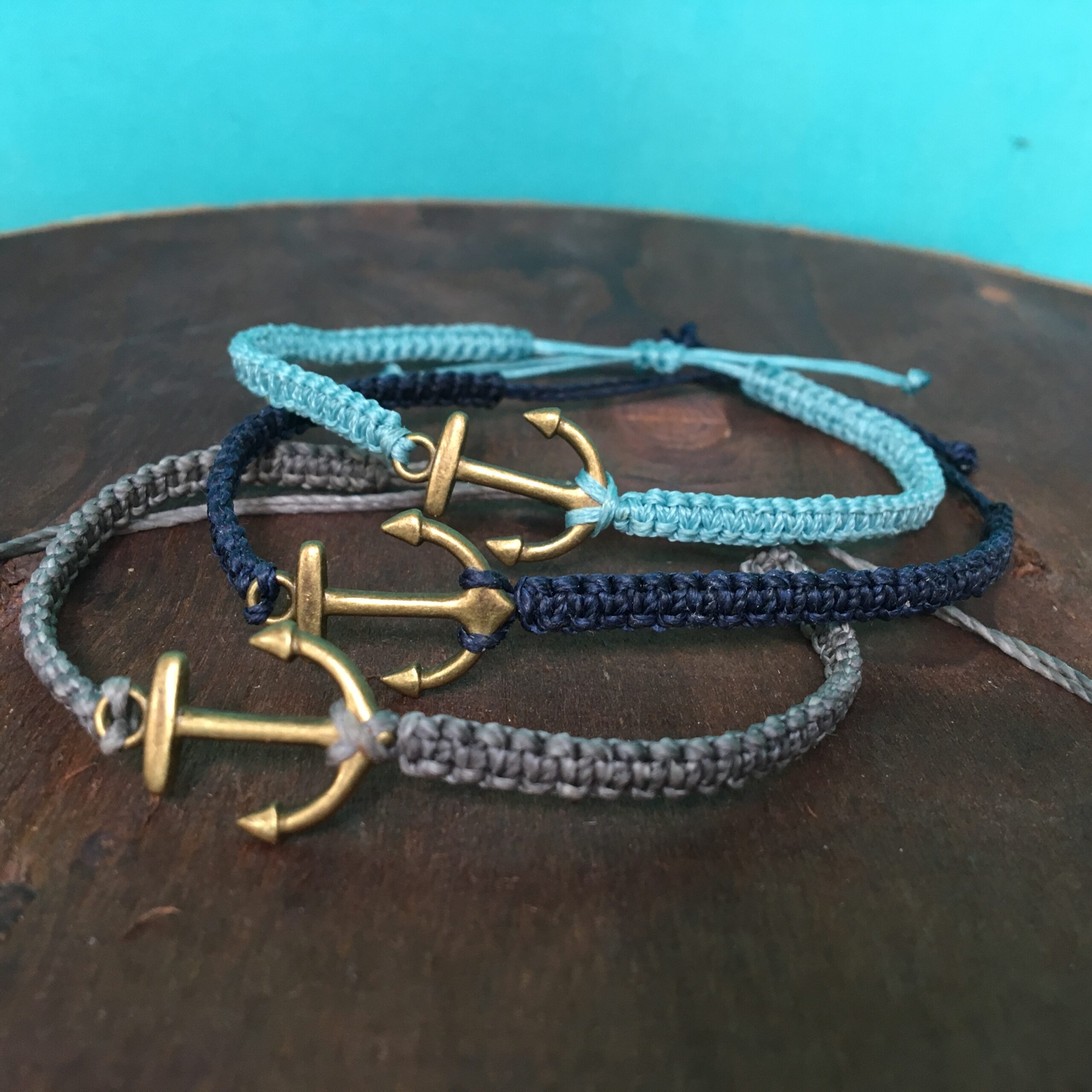 Makramee Armbänder Anker