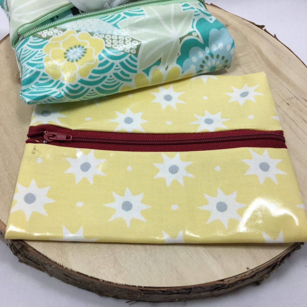 Feuchttüchertasche, Tasche für kleine Feuchttücher, Blumen gelb – Bild 4