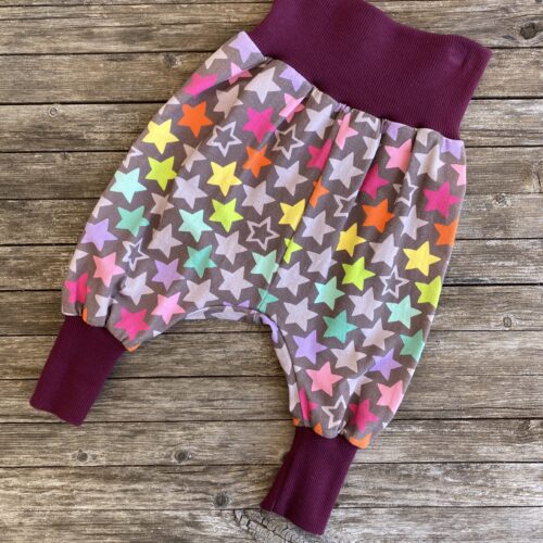 Pumphose/ Mitwachshose, Sterne, bunt, Mädchen