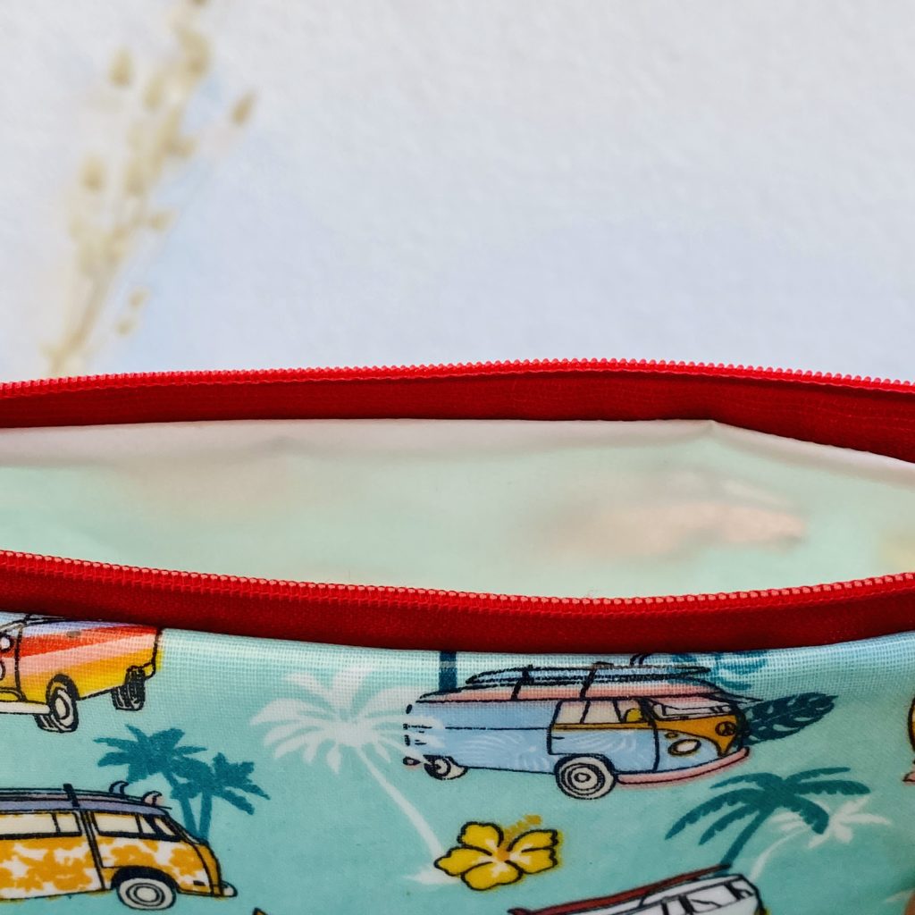 schwarz-weiss gestreiftes Wetbag, Schwimmtasche, Nasstasche für Strand oder Schwimmbad – Bild 2