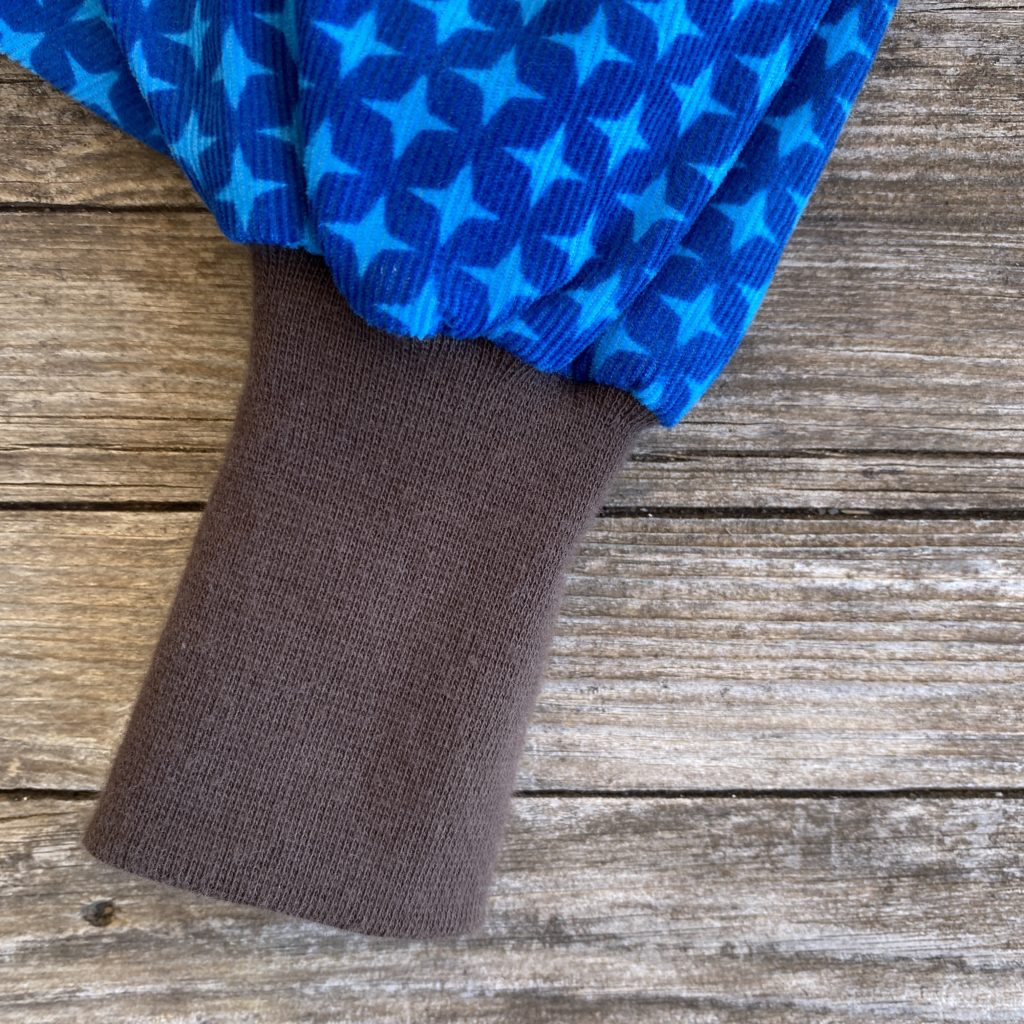 Baby/ Kinder Pumphose blau, Feincord – Bild 3
