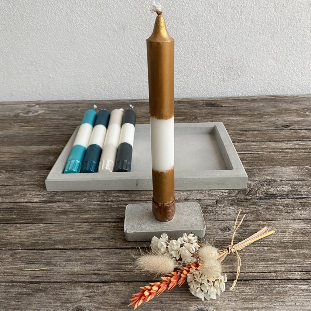 Kerzen, handgefärbt, Farbwahl, 2-er Pack, edel, glänzend, Hochzeit, Weihnachten, Geschenk – Bild 9
