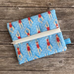 Feuchttüchertasche, kleine Kosmetiktasche Schwimmen