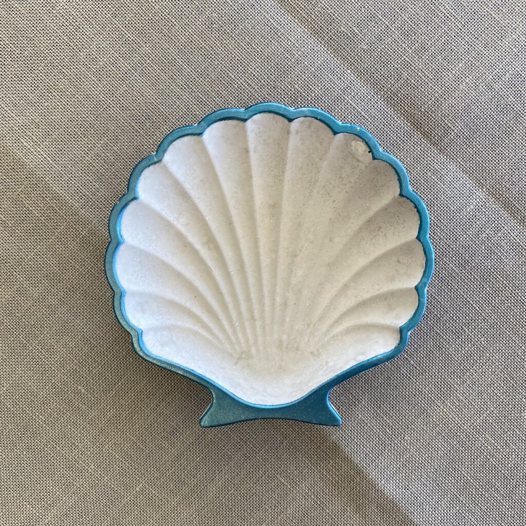 Muschelschale, Beton, Schale, Muschel, Schmuckschale, Seifenschale, maritim, mit Meeresrand