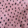 Wetbag, Schwimmtasche, Nasstasche aus Softshell für Strand oder Schwimmbad, Leomuster altrosa und schwarz, Detail Wasserabweisend