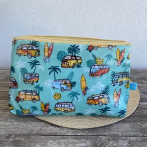 Wetbag, Schwimmtasche, Nasstasche für Strand oder Schwimmbad, Surfen, Bulli, Vanlife,