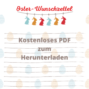 Wunschzettel für Ostern- kostenloses PDF zum Download