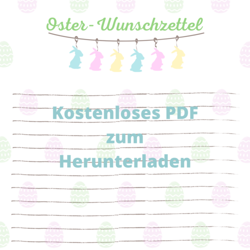 Wunschzettel Ostern Pastell