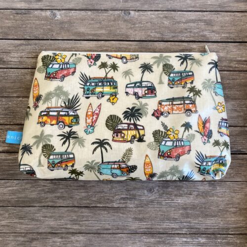 wasserfestes Wetbag Surfen, Surfbulli, Bulli, Camping, beige