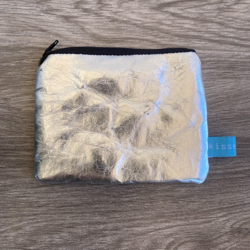 Mini Täschchen vegan in silber