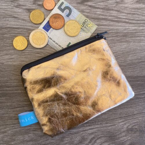 Geldbeutel aus veganem Leder rosegold