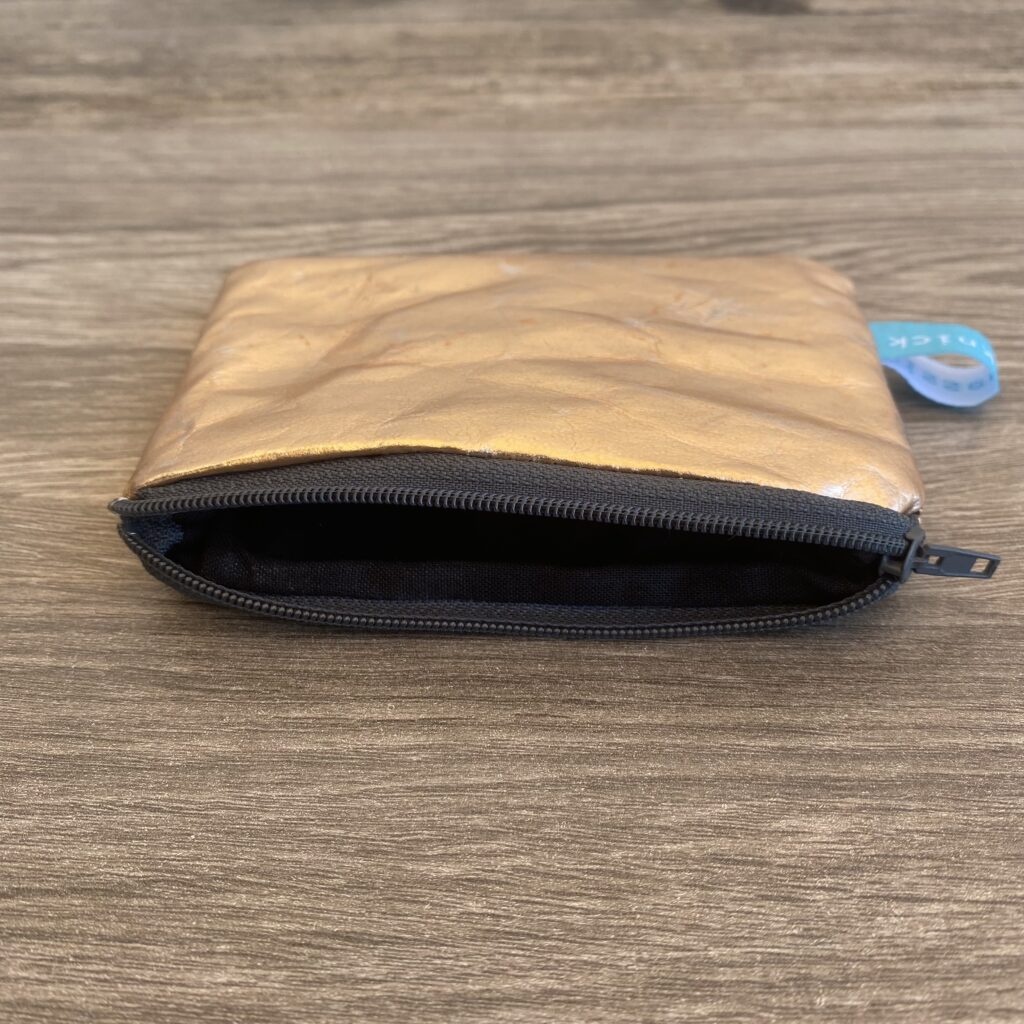 Geldbeutel aus veganem Leder rosegold – Bild 4