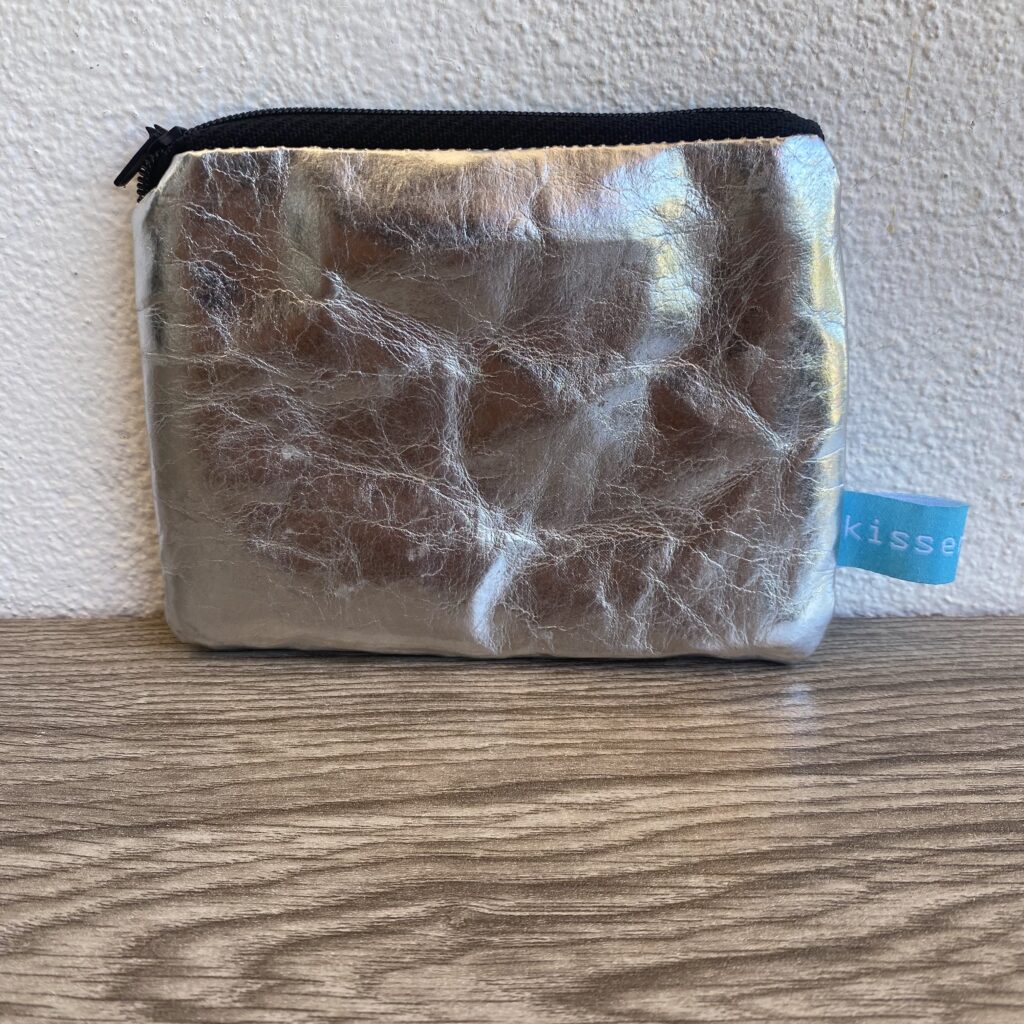 Mini Täschchen vegan in silber