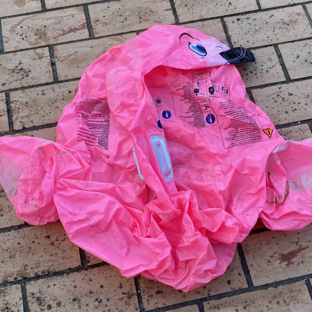 Mein erster Flamingo zum Upcyceln