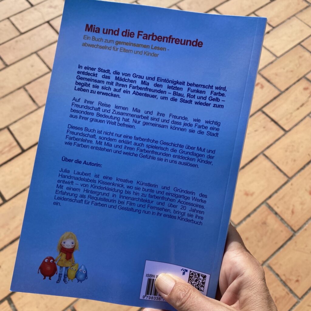 Buch: Mia und die Farbenfreunde - Rückseite Cover