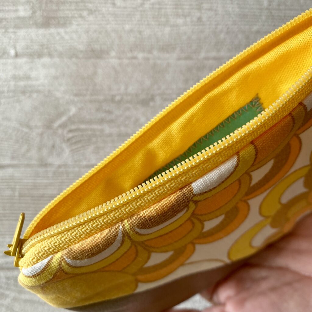 Mini Geldbeutel Patchwork - Vintage, 70erJahre Blumen
