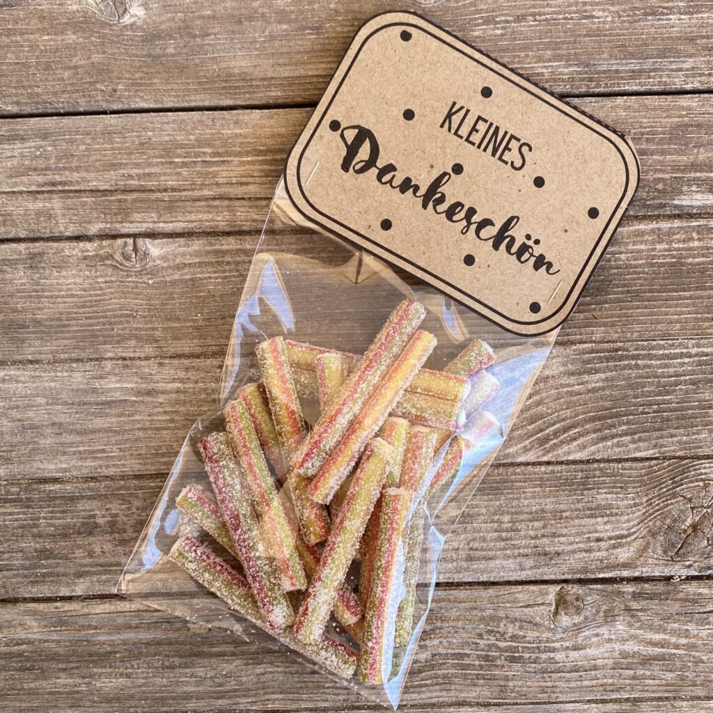 Druckvorlage Geschenktüte - Kleines Dankeschön