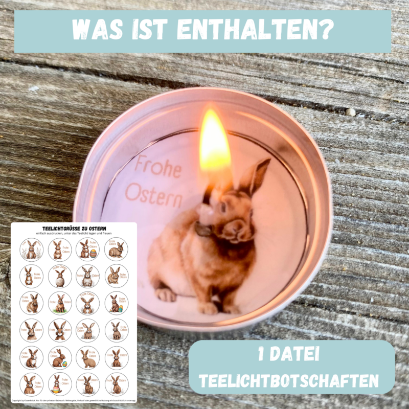 Frohe Ostern Bundle Teelichtbotschaft