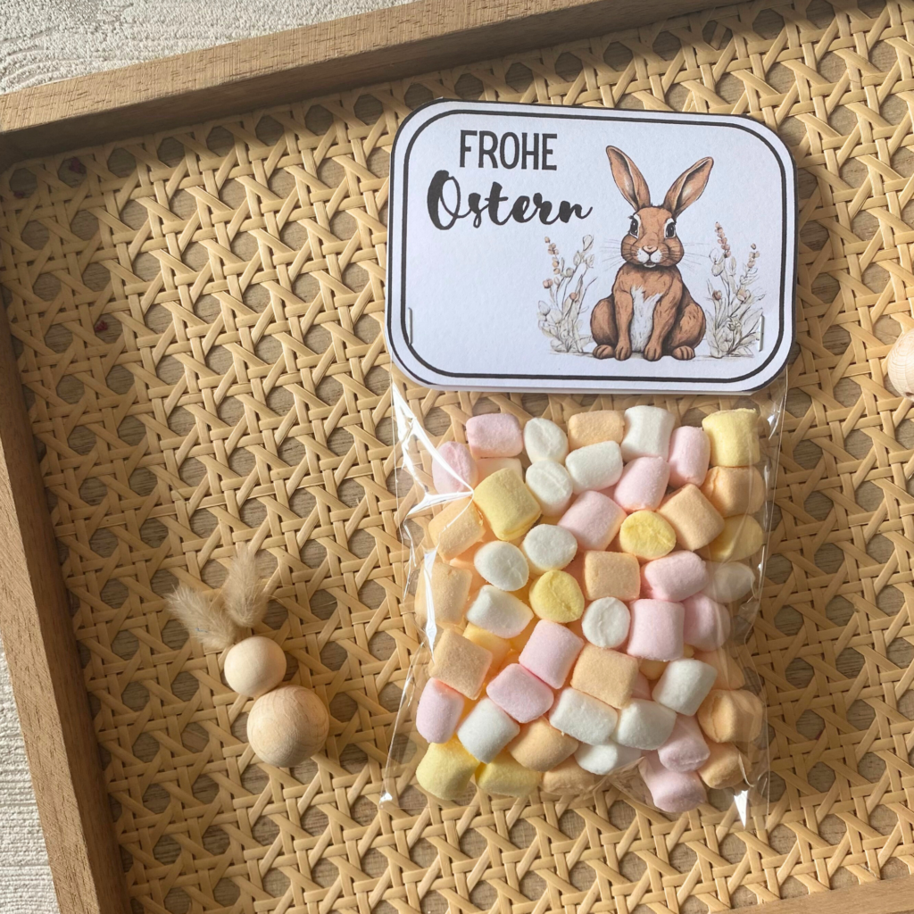 Geschenktüte mit Osterhasen Tütenklappe