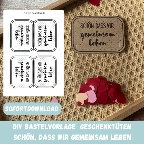 Geschenktüte Schön, dass wir gemeinsam leben