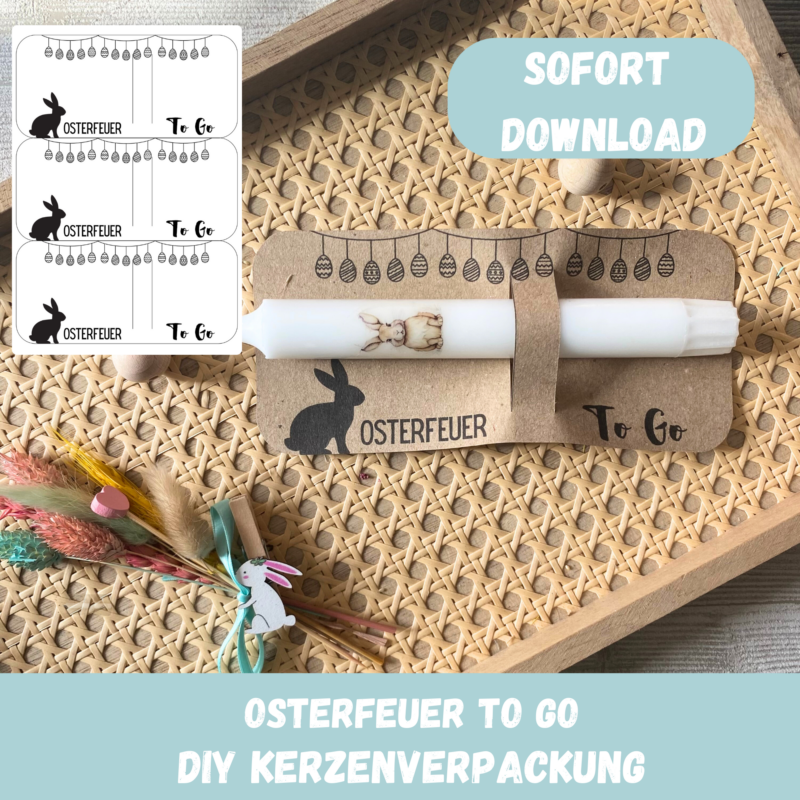Kerzenverpackung Osterfeuer To Go Titelbild