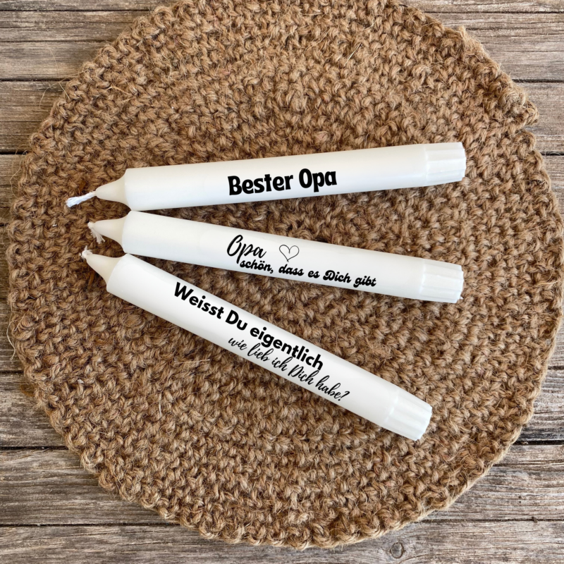 Kerzentattoo Vorlage - für Deinen Opa - DIY Druckvorlage - Download