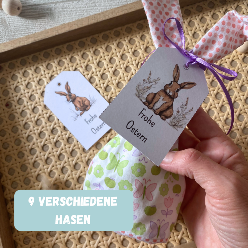Geschenkanhänger Frohe Ostern Osterhase