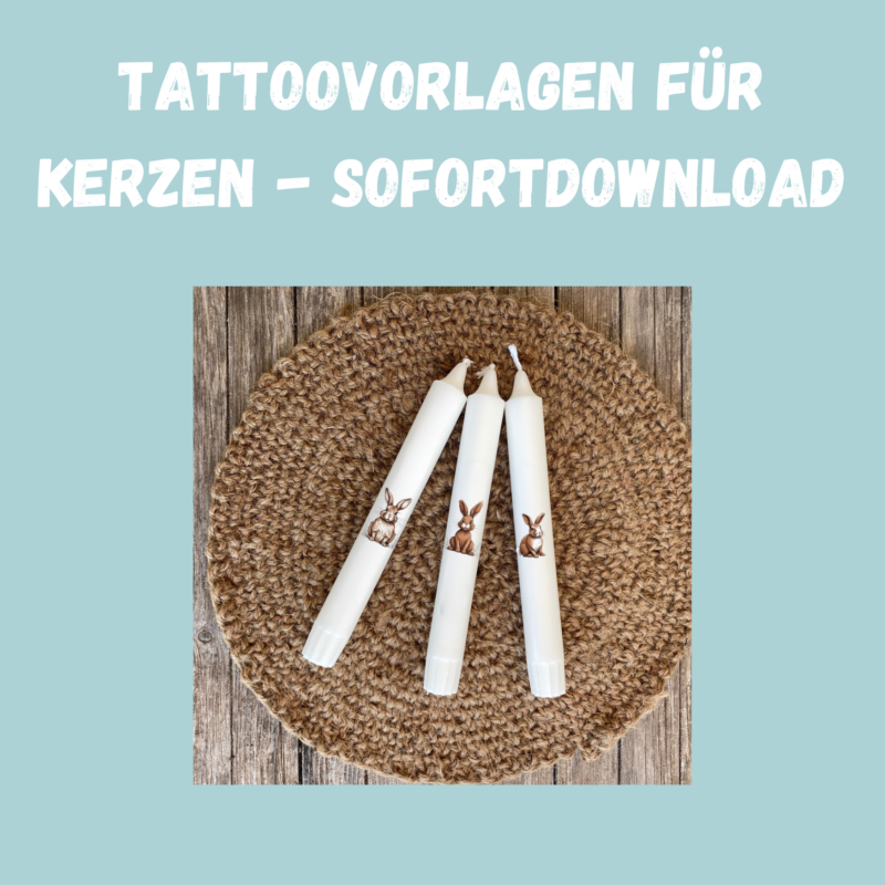 Kerzentattoos Osterhasen