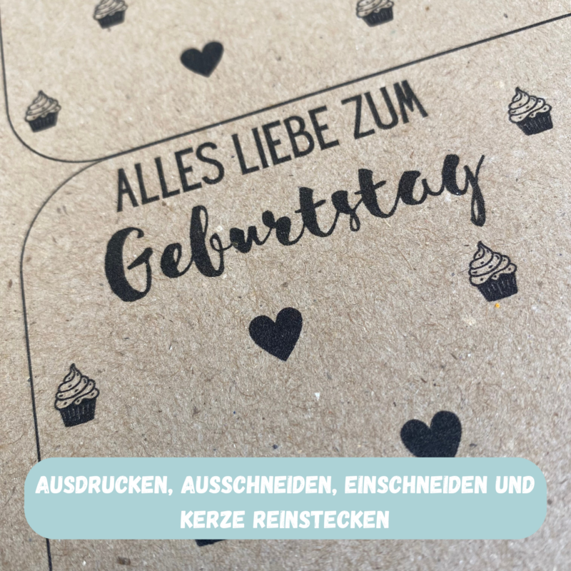 Seite 5- Titelbild Kerzenverpackung Alles Liebe zum Geburtstag