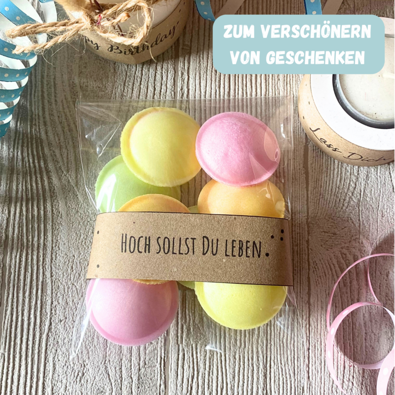 PDF Bastelvorlage Banderolen zum Geburtstag - für schnelle Geschenkverpackungen - Download