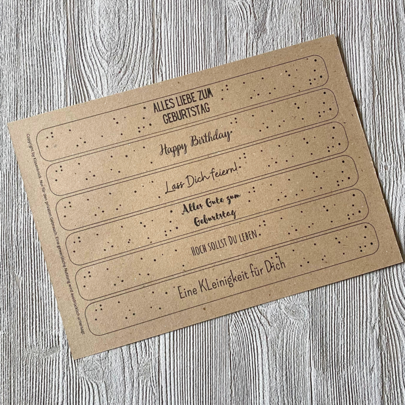PDF Bastelvorlage Banderolen zum Geburtstag - für schnelle Geschenkverpackungen - Download