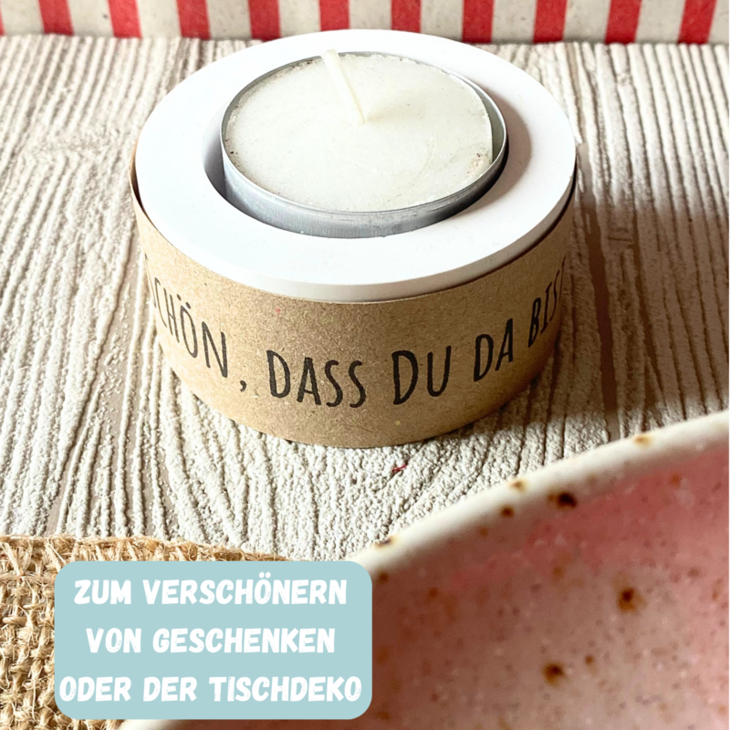 PDF Bastelvorlage Banderolen Schön, das Du da bist - Geschenkverpackungen, Tischdekoration - Download