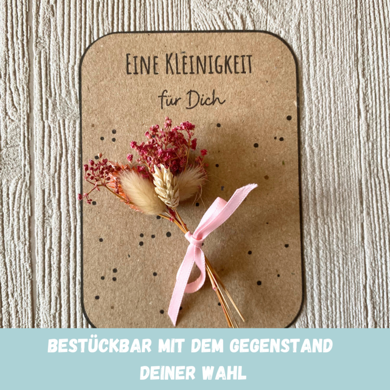 Bastelvorlage Geschenkkarte - Eine Kleinigkeit für Dich- Karte zum Bestücken - PDF Download