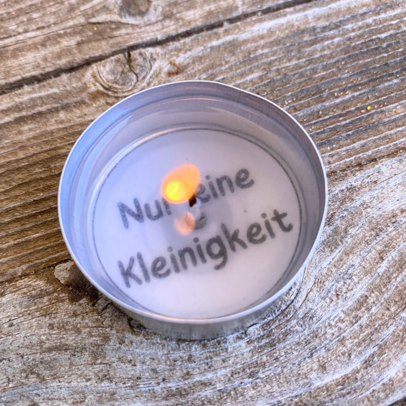 Teelicht mit Botschaft - verschiedene Anlässe, Geburtstag, Kleinigkeit, Danke - Digitaler Download