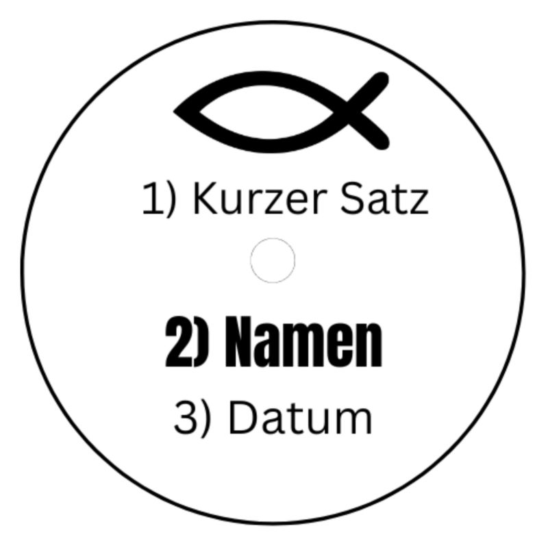 Personalisierbar - Teelicht mit Botschaft - zur Taufe personalisiertes Gastgeschenk - Digitaler Download