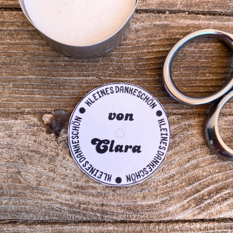 Personalisierbar - Teelicht mit Botschaft - Kleines Dankeschön, Name personalisiert - Digitaler Download
