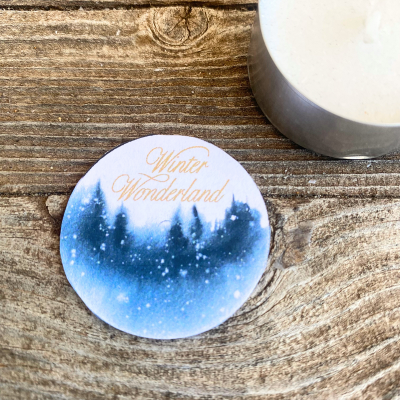 Teelicht mit Botschaft - im Winter - Digitaler Download