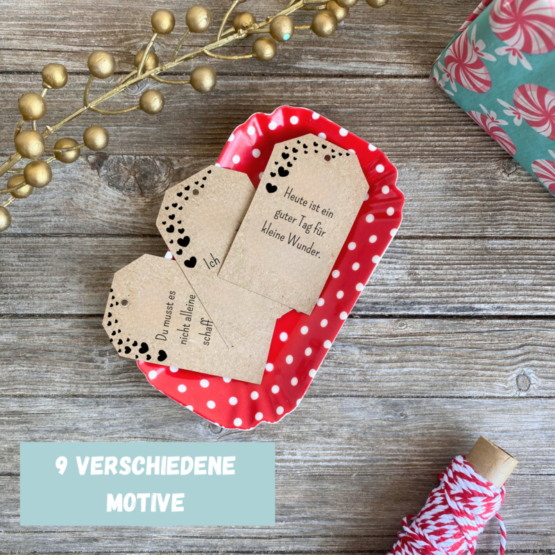 Geschenkanhänger für die Seele mit persönlichen Botschaften, Anhänger, Etiketten für Geschenke - PDF Download