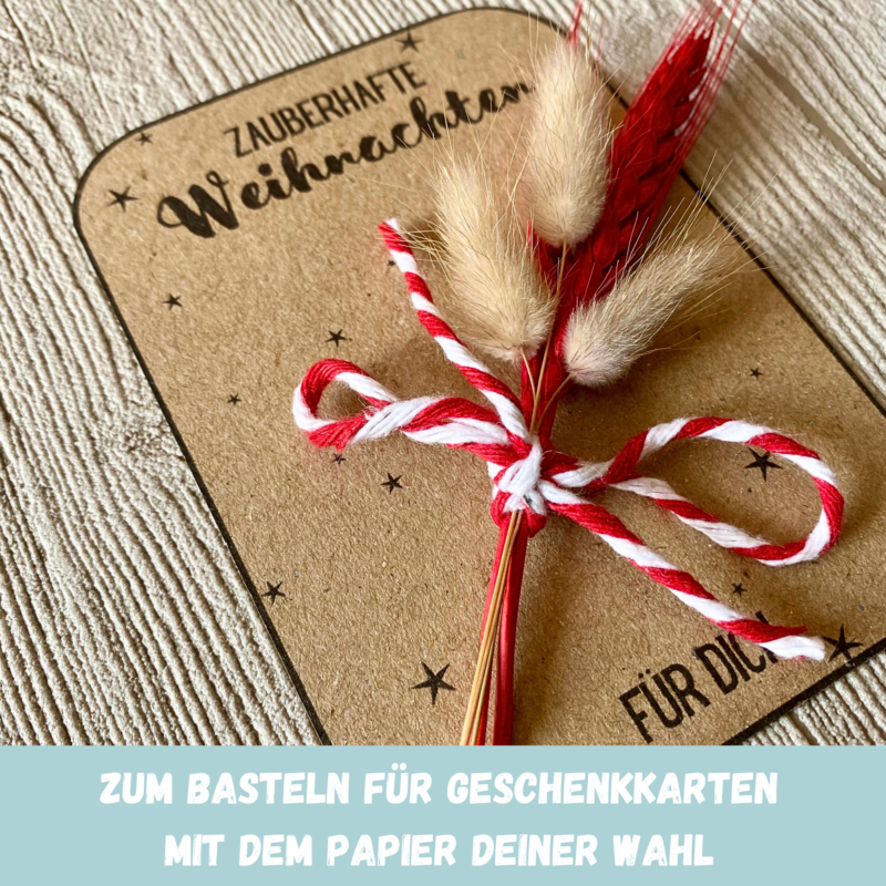Druckvorlage Geschenkkarte - Zauberhafte Weihnachten für Dich- Karte zum Bestücken - PDF Download