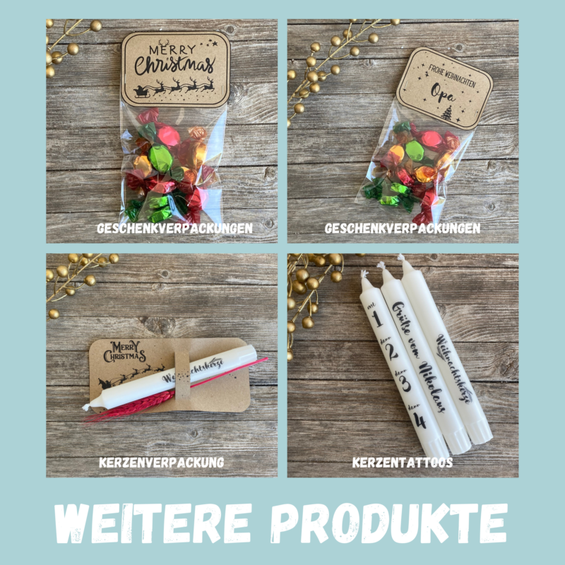 9 verschiedene Geschenkanhänger für Weihnachten zum Ausdrucken - PDF Download