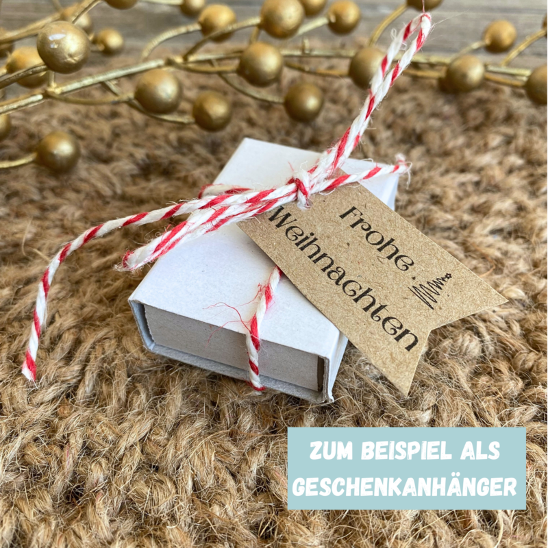 weihnachtliche Geschenkanhänger Bastelvorlage, kleine Anhänger, 7 verschiedene Etiketten für Geschenke - PDF Download