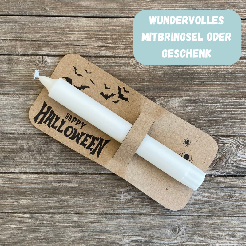 Happy Halloween - Fledermäuse DIY Bastelvorlage- Kerzenverpackung für Stabkerzen & andere Kleinigkeiten- Download