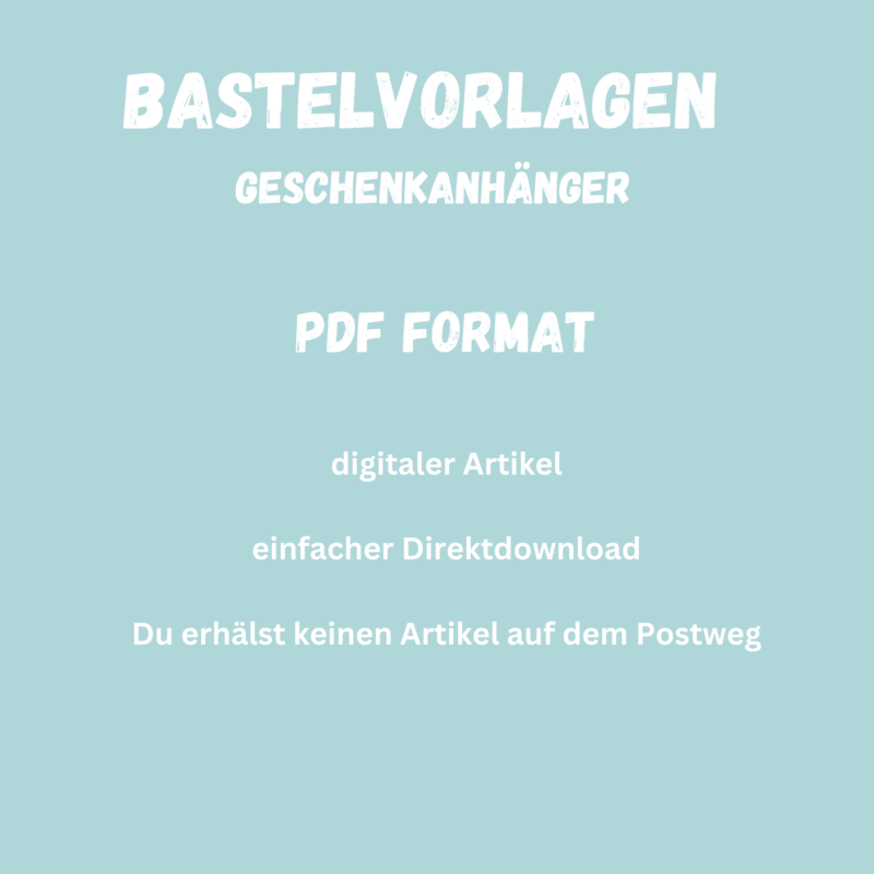 9 verschiedene Geschenkanhänger für Weihnachten zum Ausdrucken - PDF Download