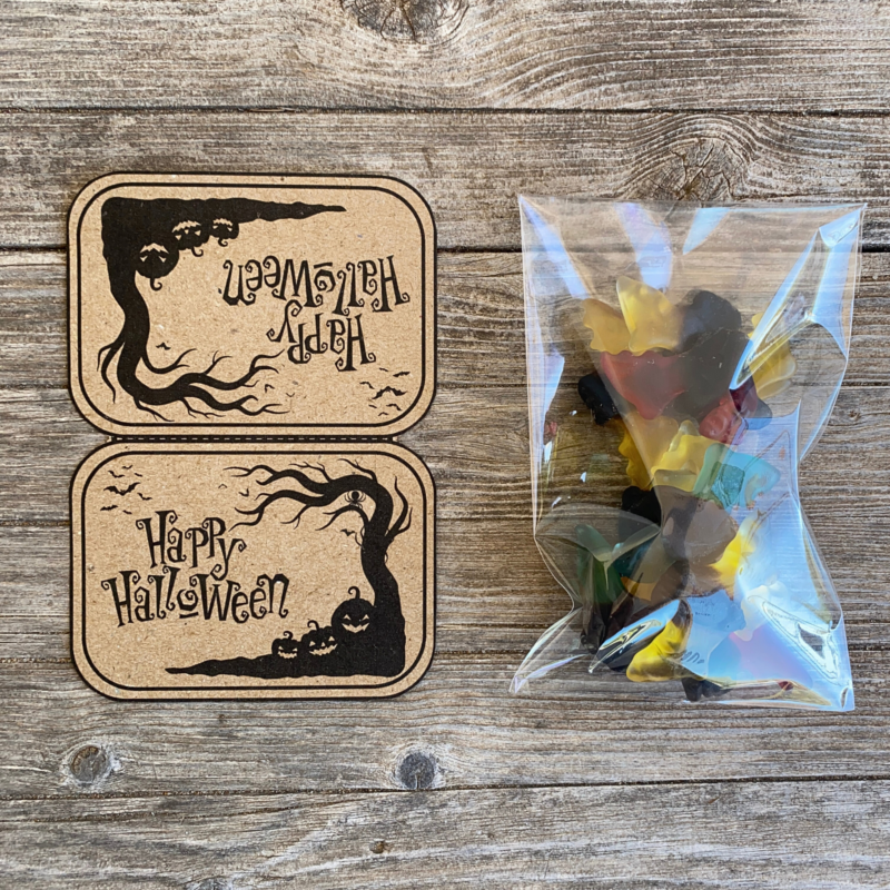 Tütenklappe Geschenktüte Happy Halloween, Tütenverpackung für befüllte Geschenktütchen, Digitaler Download