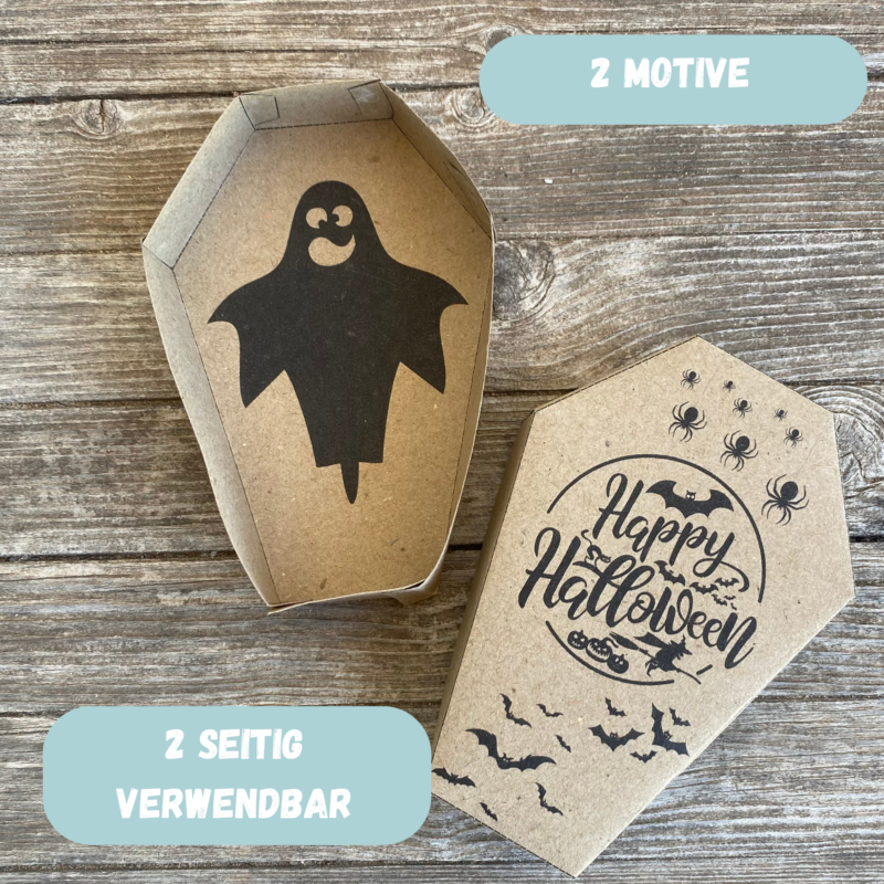 DIY Geschenkbox Sarg für Süssigkeiten an Halloween - zweisitig verwendbar Download