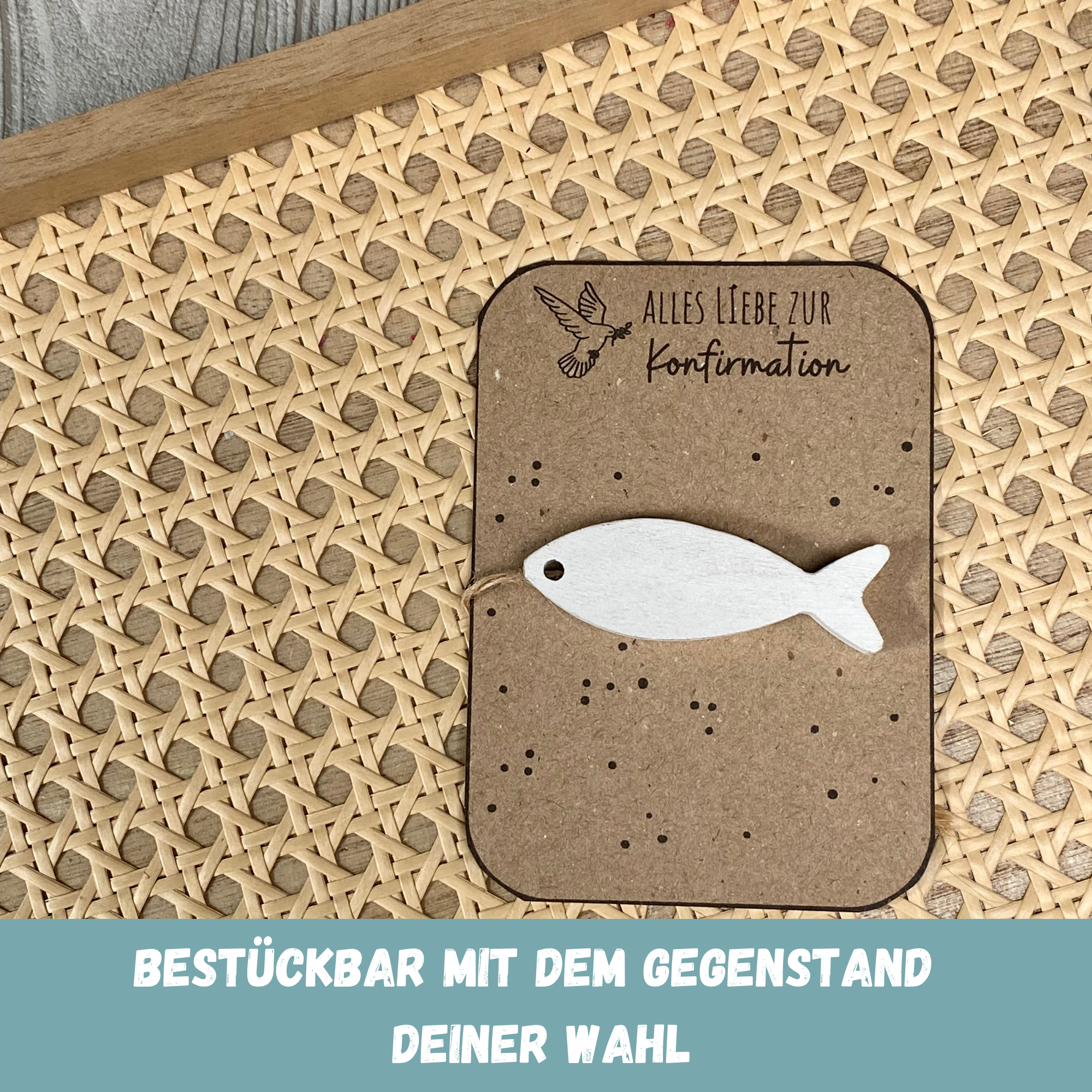 Bastelvorlage Geschenkkarte - Alles Liebe zur Konfirmation - Karte zum Bestücken - PDF Download