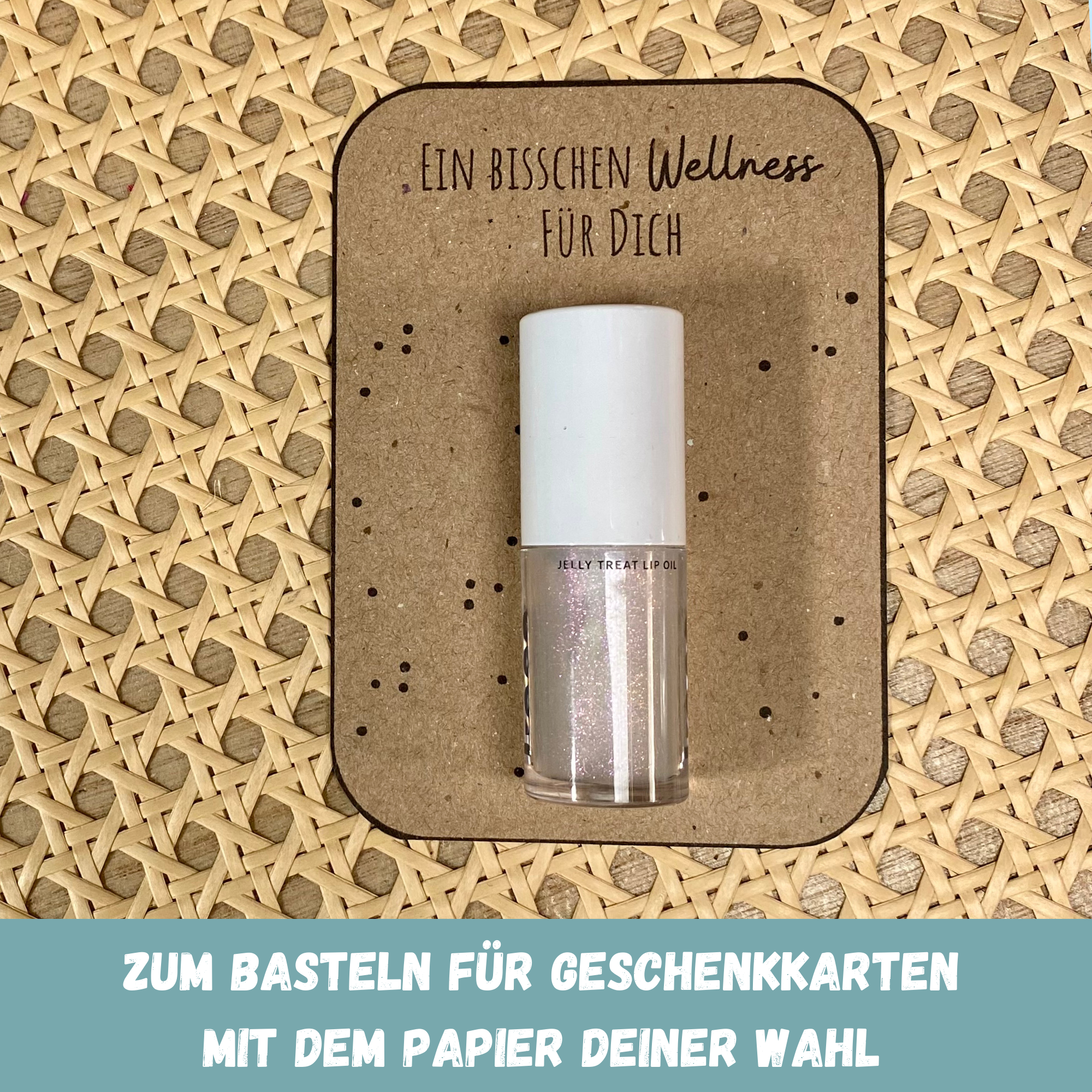 Bastelvorlage Geschenkkarte - Ein bisschen Wellness für Dich - Karte zum Bestücken - PDF Download