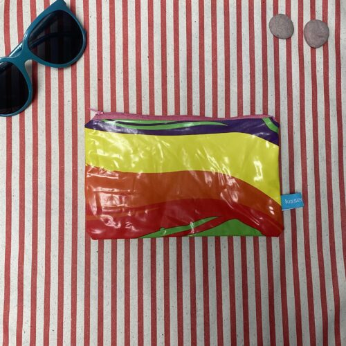 Mäppchen aus recyceltem Schwimmtier,Einhorn, Upcycling, wasserabweisend mit Reissverschluss